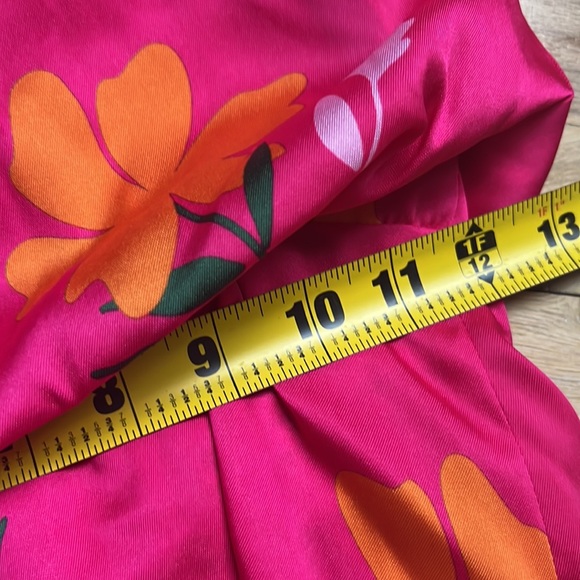 NWT. Zara Pink Satin Effect Flowers Print Sleeveless Jumpsuit. Size XS - Picture 12 of 14